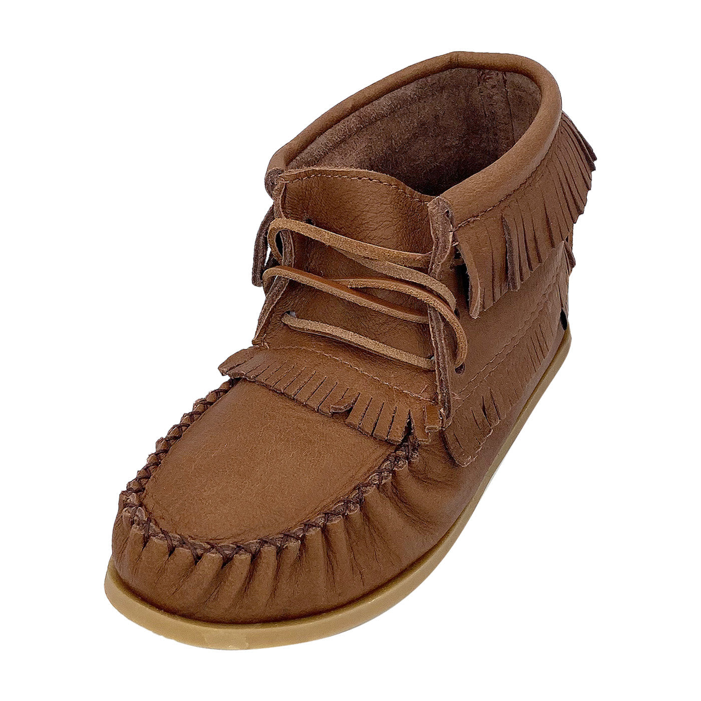 Brown moccasin boots best sale