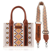 Southwestern Print Small Canvas Tote