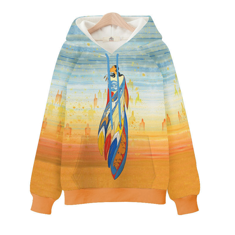 Indigenous Art Hoodie Sweatshirt