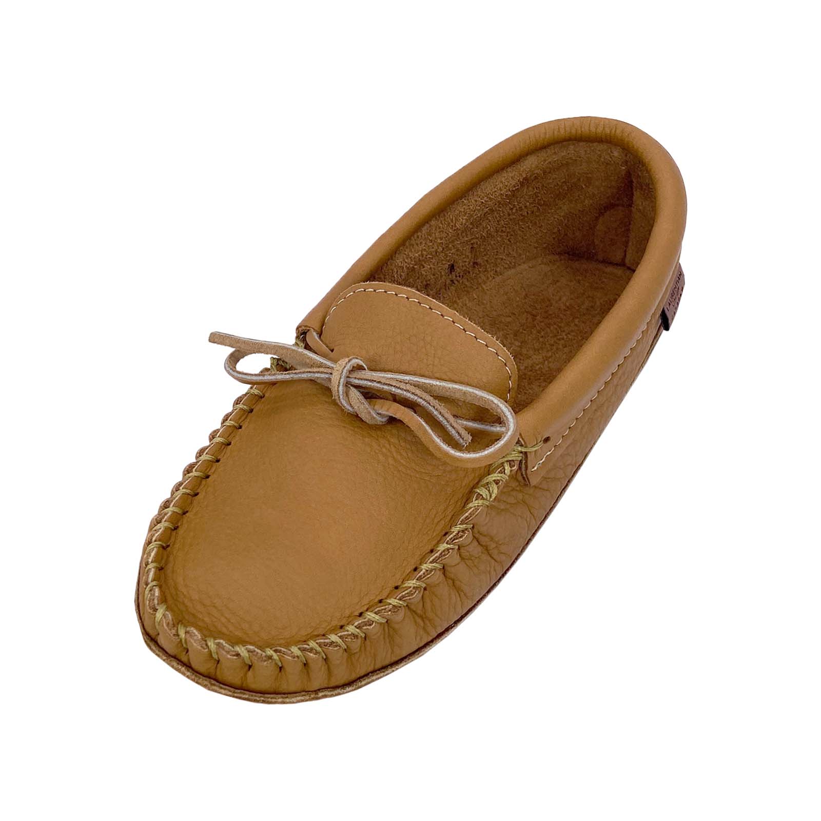 Women's Deer Touch Leather Moccasin Slippers