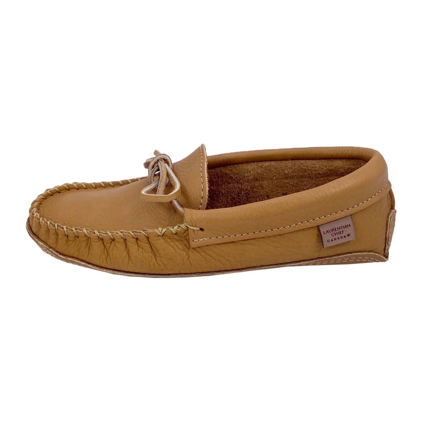 Women's Deer Touch Leather Moccasin Slippers