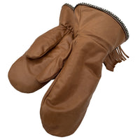 Men's Sheepskin Lined Leather Gauntlet Mittens