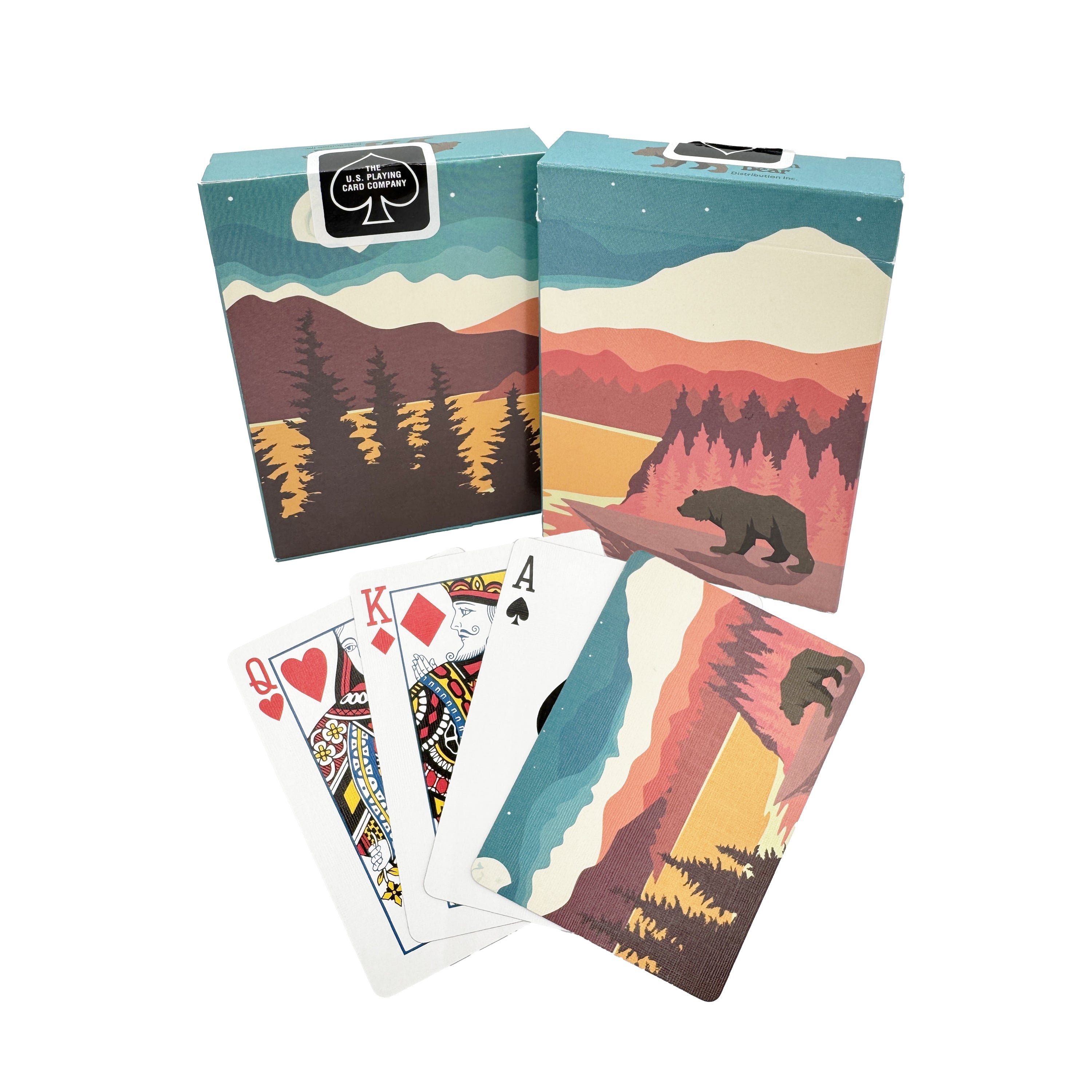 Brown Bear Playing Cards Bicycle Brand