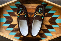 Women's Lined Beaded Moccasin Slippers