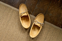 Men's Leather Fringed Moccasin Slippers