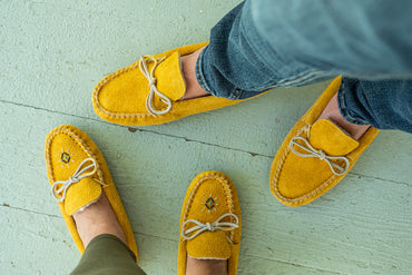 Men's Lined Moccasin Slippers