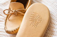 Women's Moose Hide Leather Moccasin Slippers