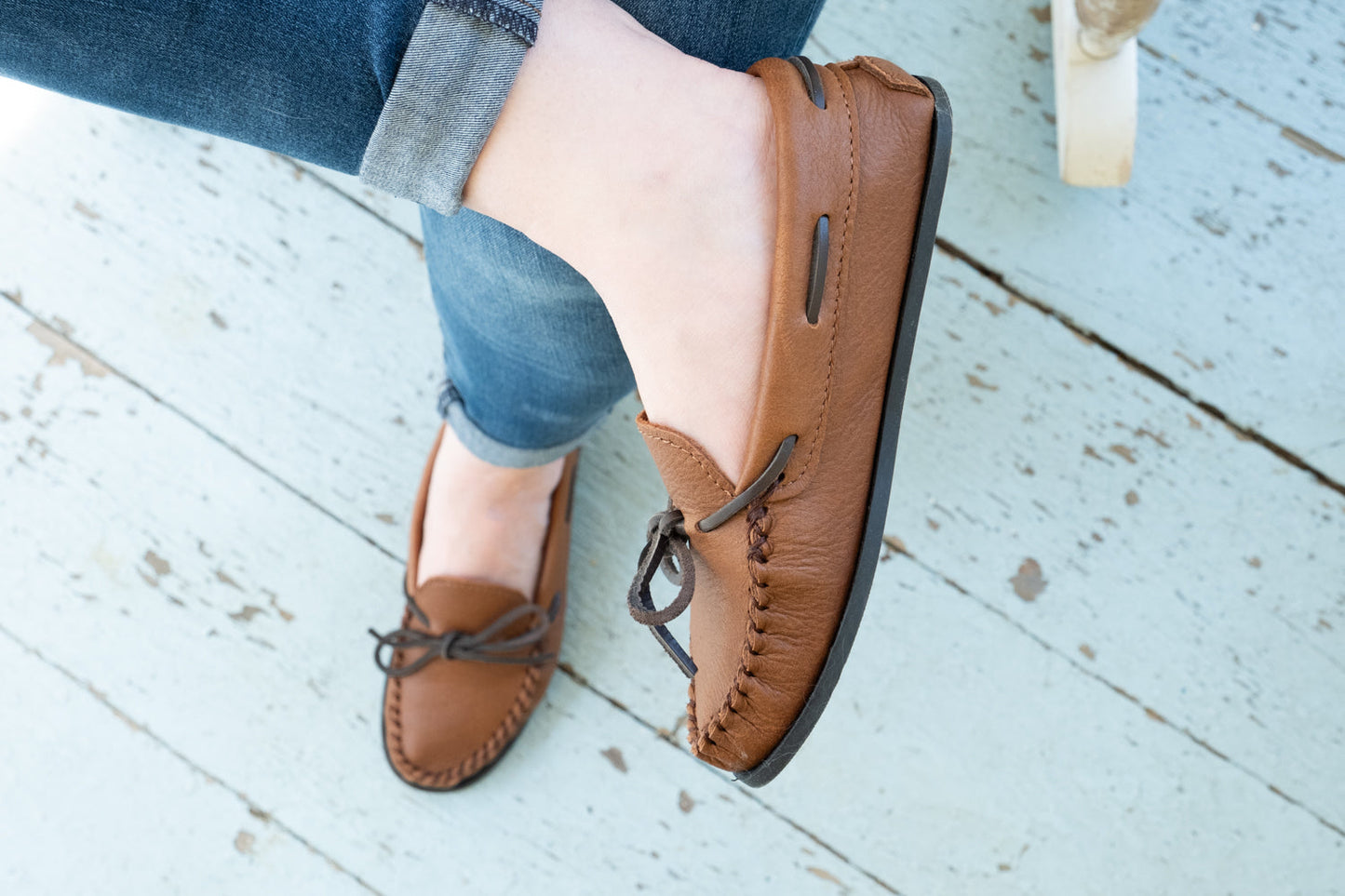 Women's Moose Hide Moccasin Shoes