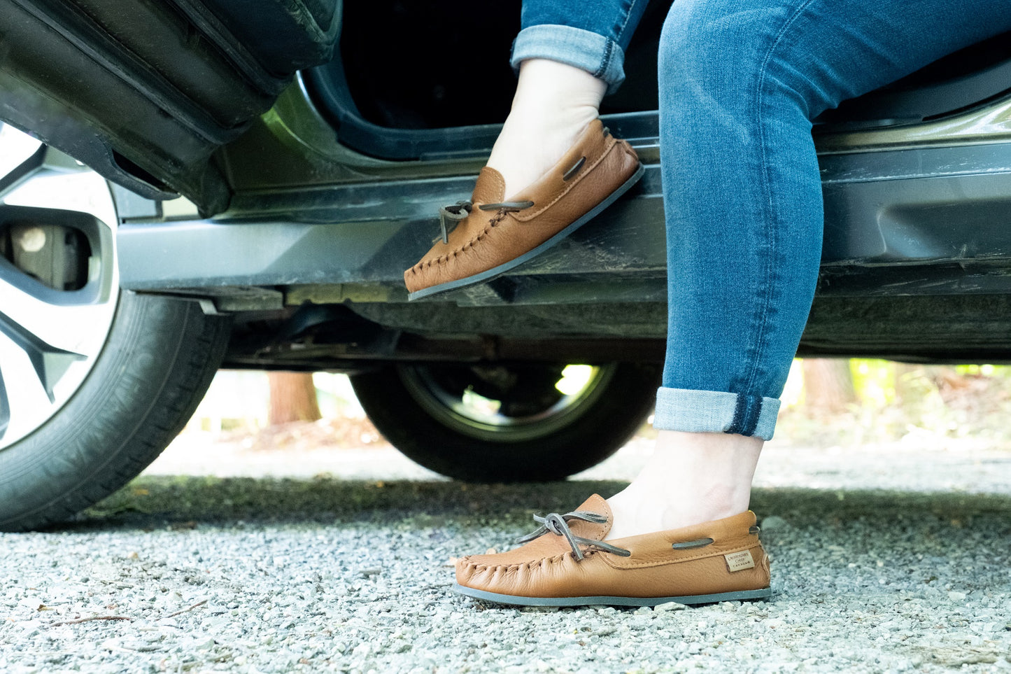 Women's Moose Hide Moccasin Shoes