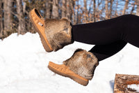 Women's Rabbit Fur Mukluk Moccasin Boots