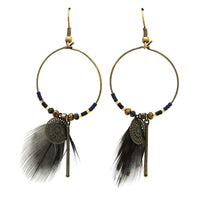 Beaded Hoop Earrings