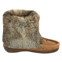 Women's Rabbit Fur Moccasin Boots