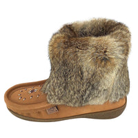 Women's Rabbit Fur Moccasin Boots