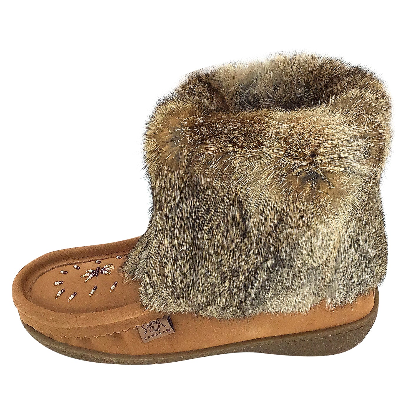 Women's Rabbit Fur Mukluk Moccasin Boots