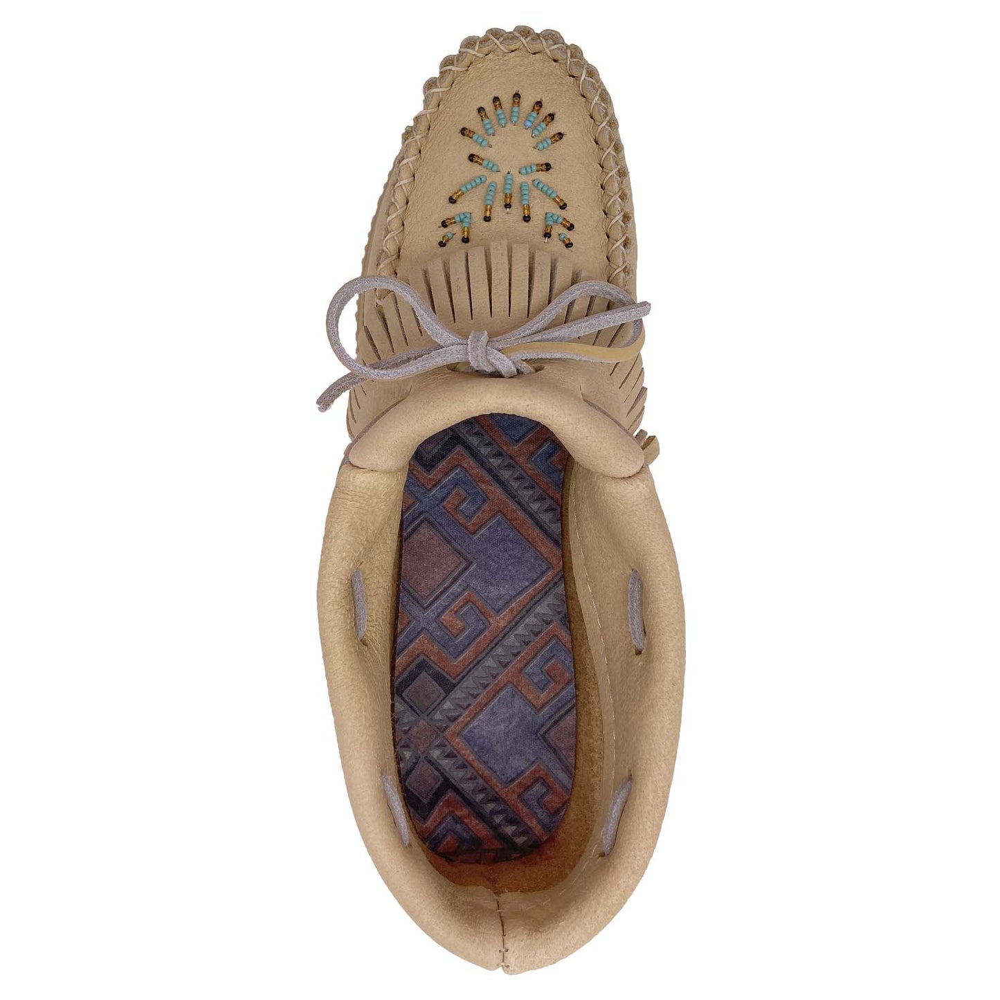 Women's Beaded Fringed Moccasin Shoes