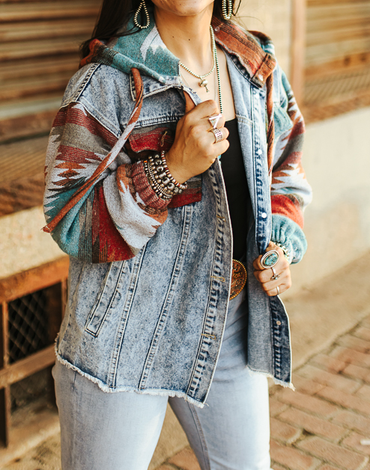 Women's Aztec Button Down Jacket