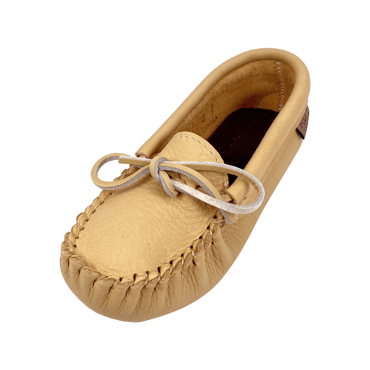 Children's Moose Hide Leather Moccasin Slippers