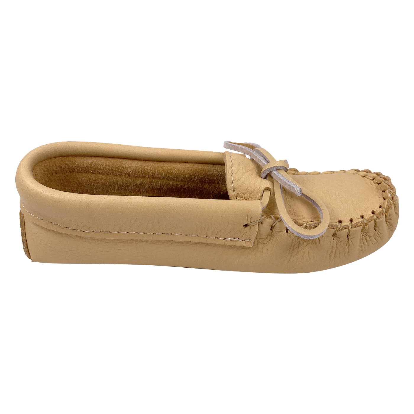 Children's Moose Hide Leather Moccasin Slippers