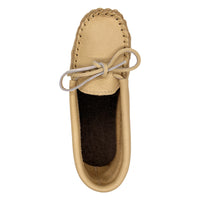 Children's Moose Hide Leather Moccasin Slippers