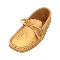 Men's Leather Fringed Moccasin Slippers