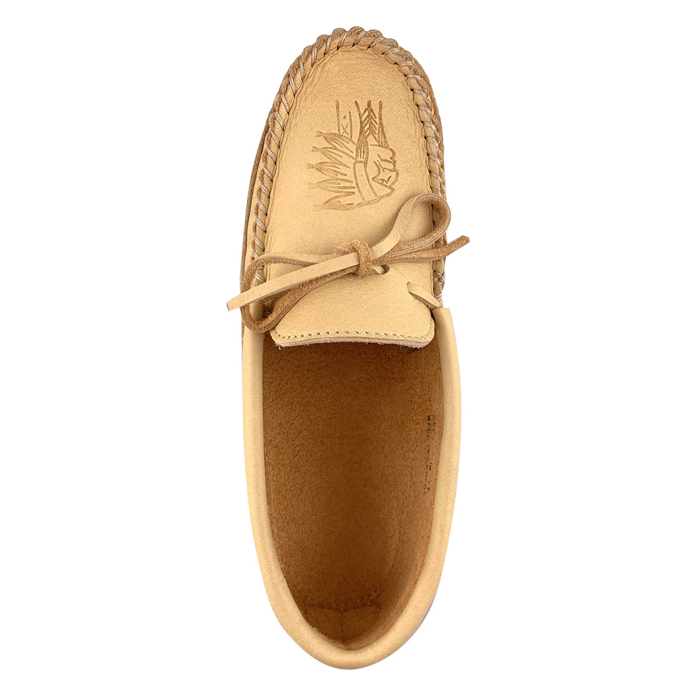 Men's Leather Fringed Moccasin Slippers