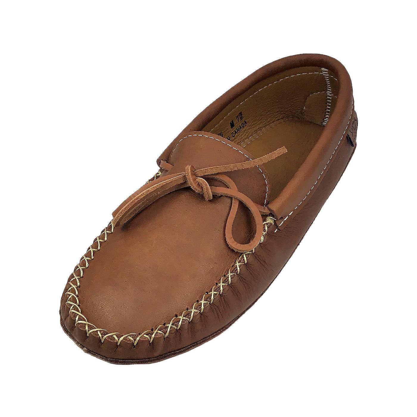 Men's Double Leather Moccasin Slippers