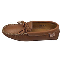 Men's Double Leather Moccasin Slippers