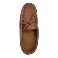 Men's Double Leather Moccasin Slippers