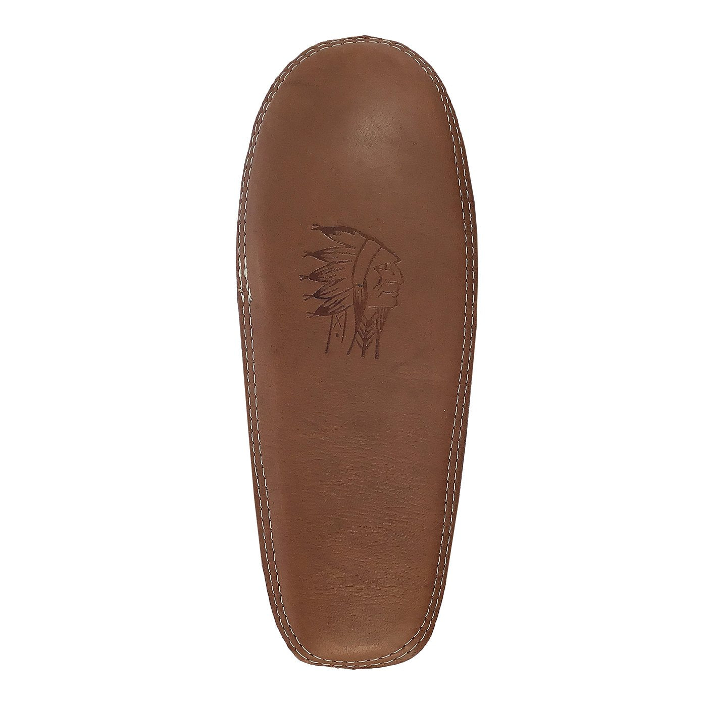 Men's Double Leather Moccasin Slippers