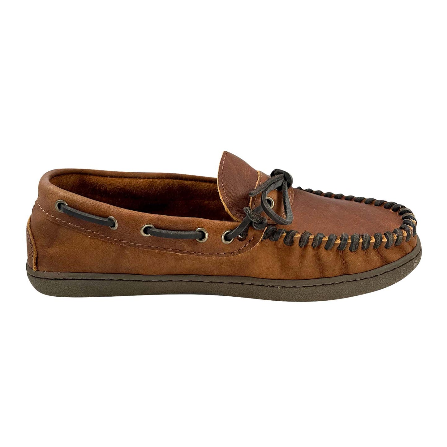 Men's Wide Leather Moccasin Shoes