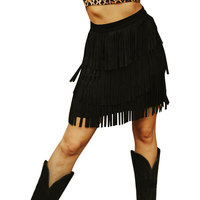 Fringe Tier Skirt