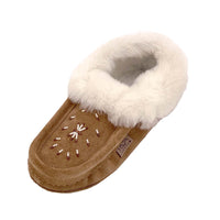 Women's Lined Beaded Moccasin Slippers