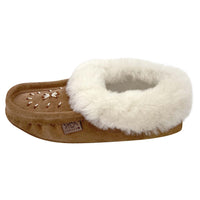 Women's Lined Beaded Moccasin Slippers