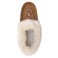 Women's Lined Beaded Moccasin Slippers