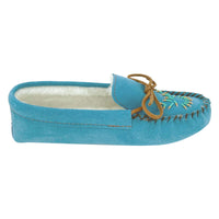 Women's Lined Beaded Moccasin Slippers