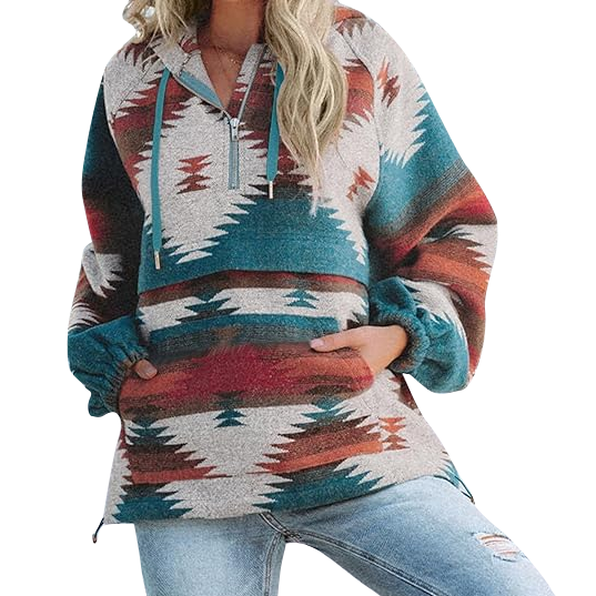 Women's Aztec Pullover Sweatshirt