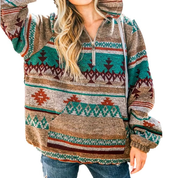 Women's Aztec Pullover Sweatshirt