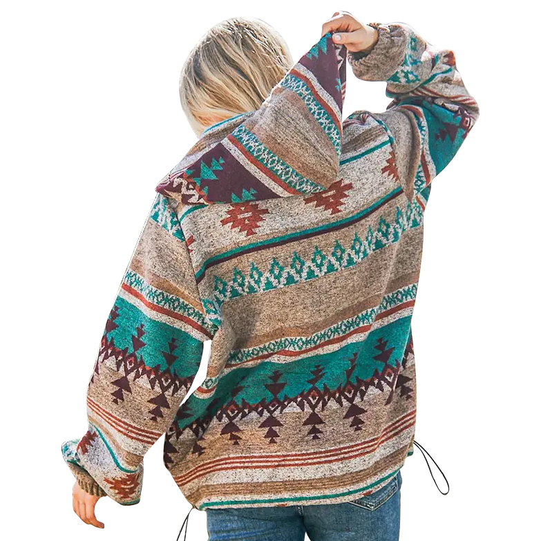 Women's Aztec Pullover Sweatshirt