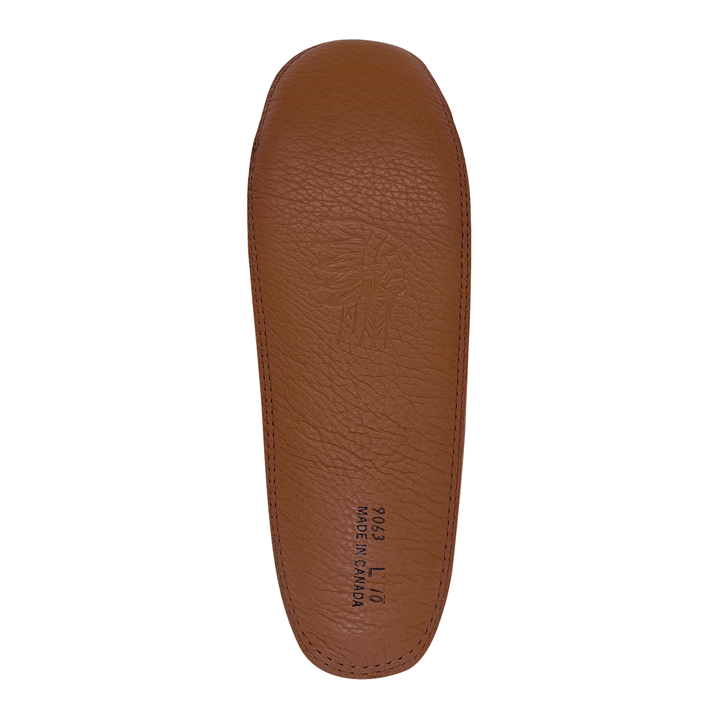 Women's Chestnut Leather Moccasin Slippers