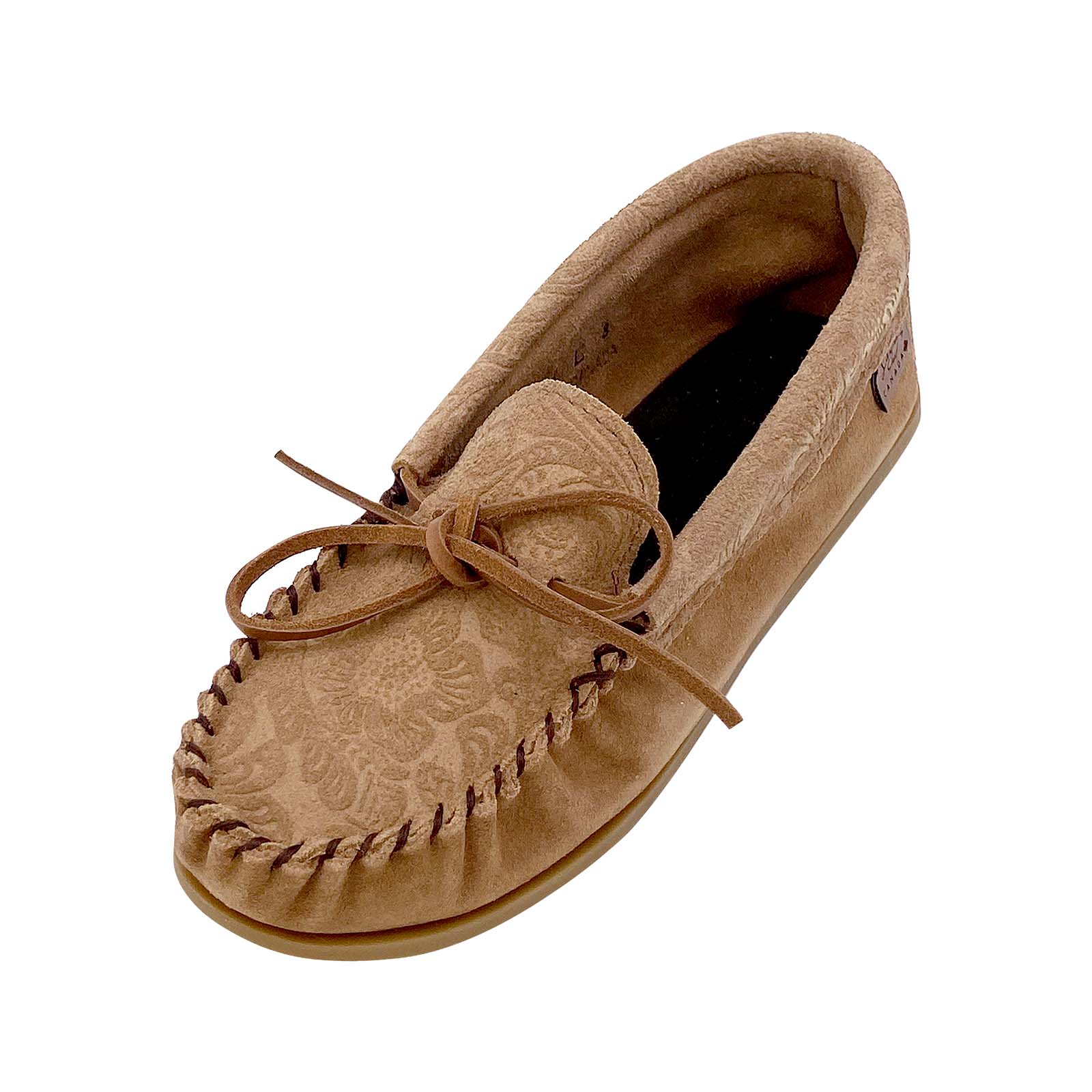 Women's Floral Embossed Moccasin Shoes