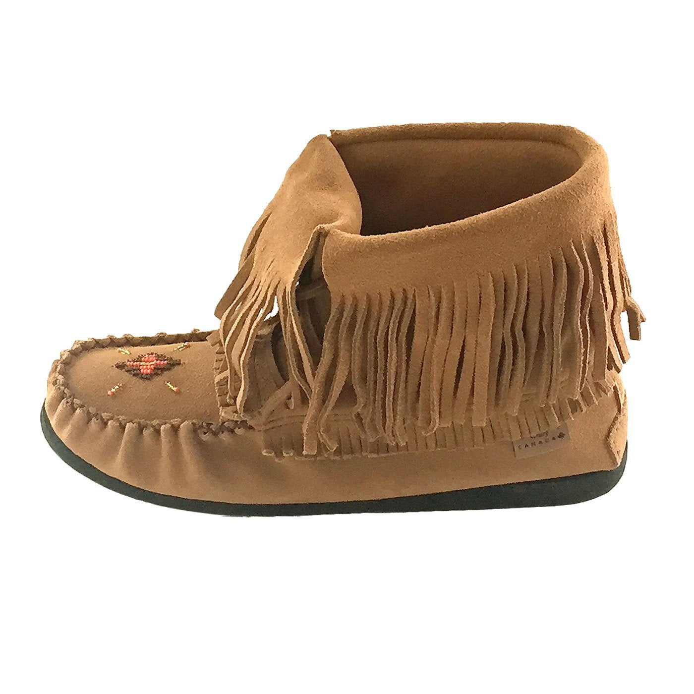 Women's Fringed Inca Suede Moccasin Boots