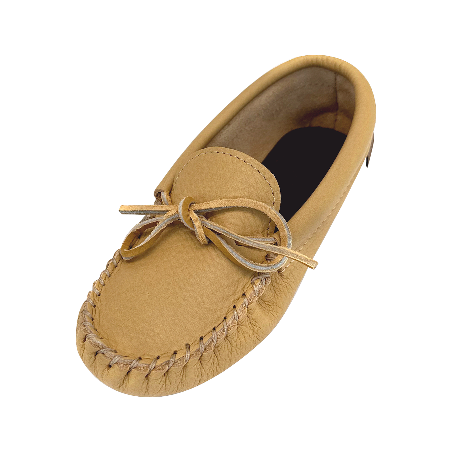 Women's Moose Hide Leather Moccasin Slippers