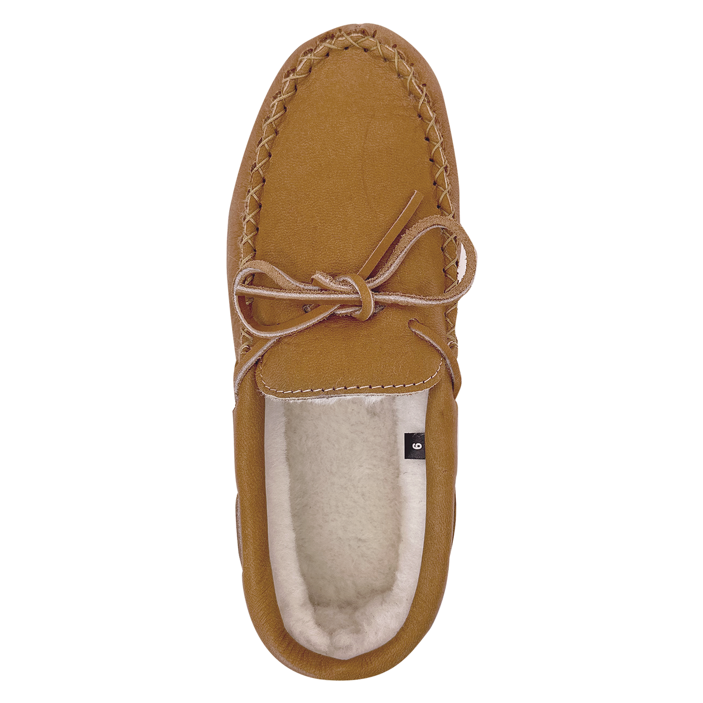 Women's Sheepskin Lined Moccasin Slippers with Sole