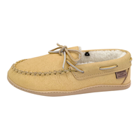 Women's Sheepskin Lined Moccasin Slippers with Sole