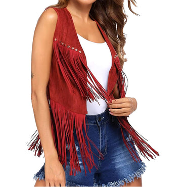 Women's Western Fringe Vest